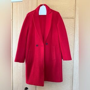 J. Crew Vibrant Red Women's Trench Coat
